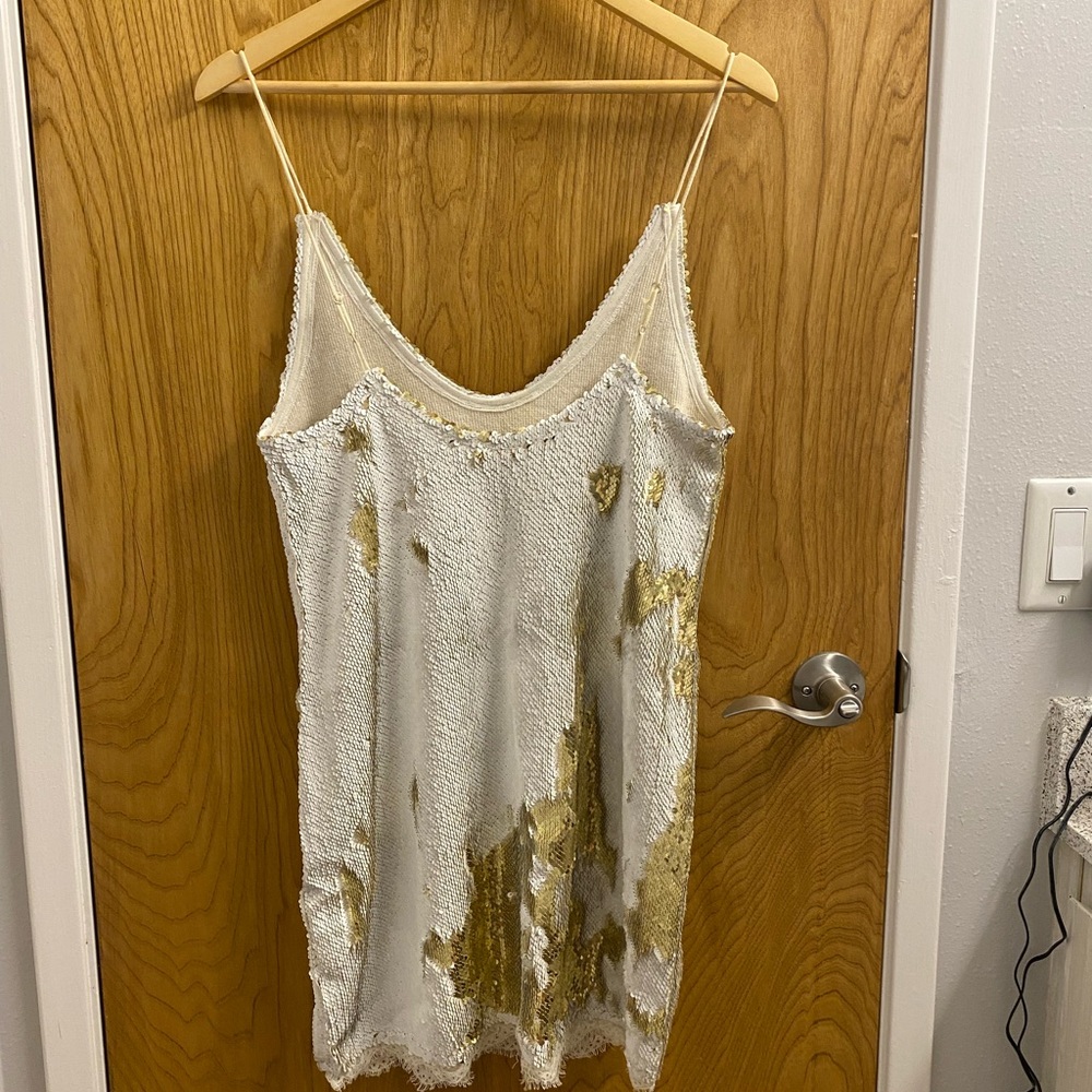 Free People Seeing Double Sequin Mini Dress